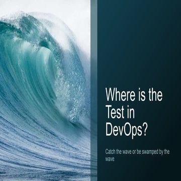 Where is the test in DevOps?