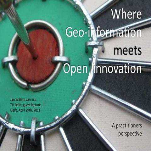 Where Open Innovation Meets Geo Information