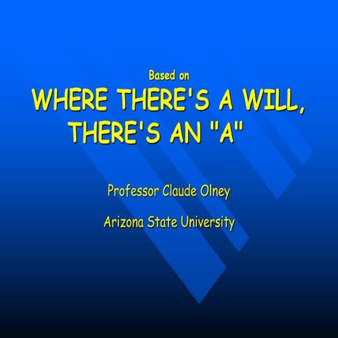 Where there's a will there's an A - Docu