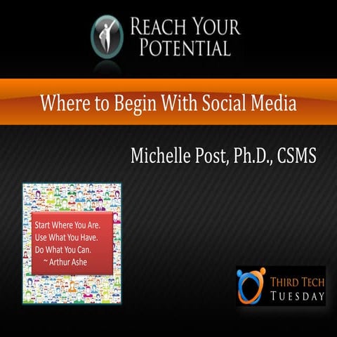 Where to begin with social media