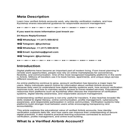 Top 20 Site To Buying, Verified Airbnb Accounts (2).docx