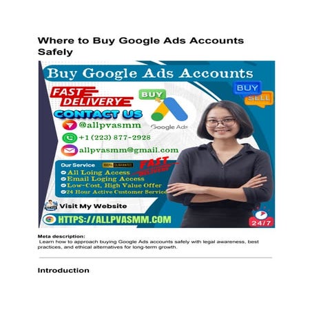 A Practical Guide to Buying Google Ads Accounts for Beginners: Learn ...