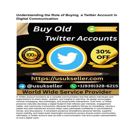 Where  to  Buying  a Twitter Account for Digital Communication.pdf