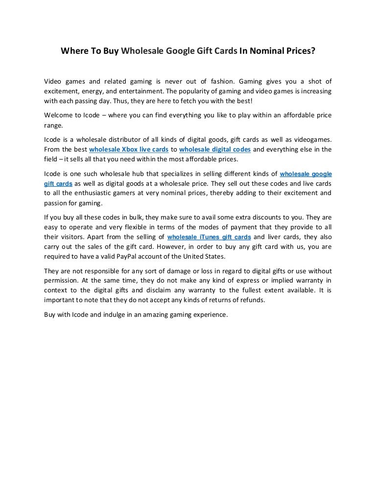 video game wholesale prices