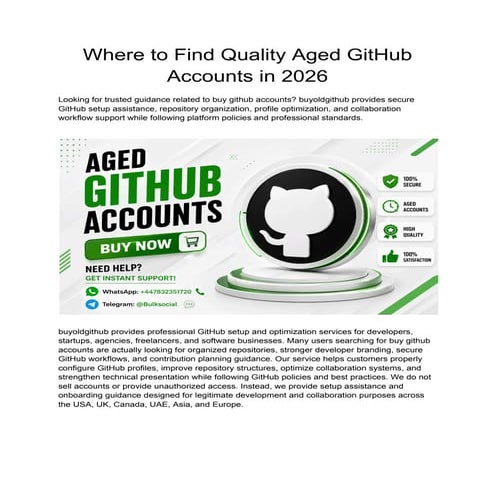Professional GitHub Setup & Optimization Services for Developers in ...