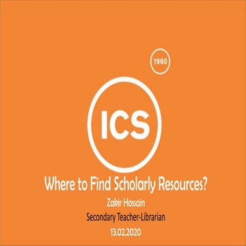 Where/How to Find Scholarly Resources with DIY activities [Updated 2021]