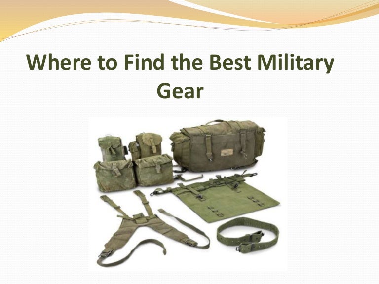 Where to Find the Best Military Gear