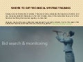 Where to get technical writing training