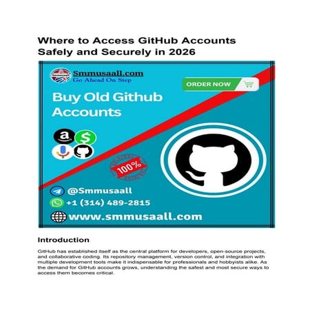 Where to Purchase GitHub Accounts Safely and Securely in 2026.pdf