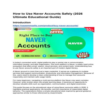 Where to Purchase Naver Accounts_ Best Choices for 2026.pdf