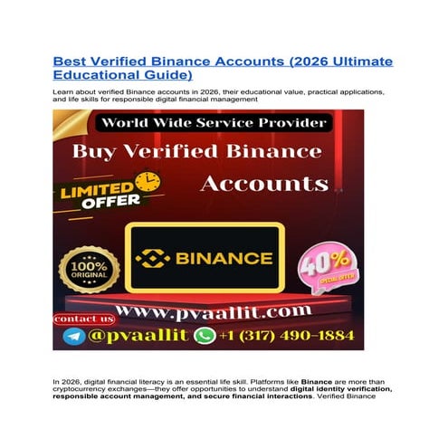 Top 16 Sites To Buying Verified Binance Accounts in USA.pdf