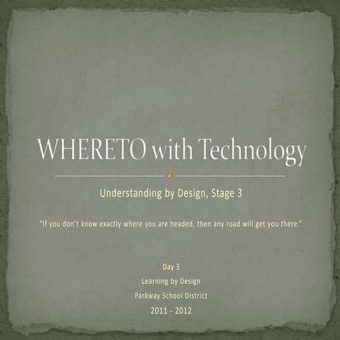 WHERETO with Technology Day 3
