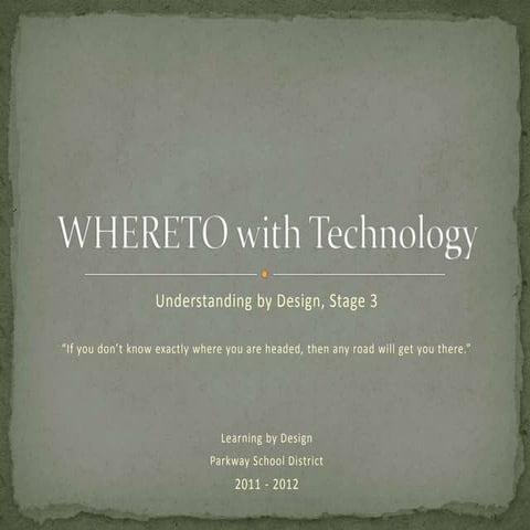 Whereto with technology Day 1