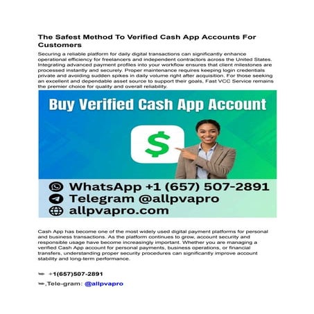 Comprehensive Guide to Secure and Verified Cash App Account Management ...