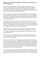 Makeup artist essay picture