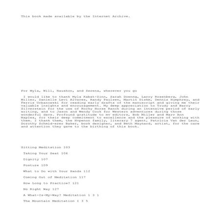 Wherever you go, there you are jon kabat-zinn