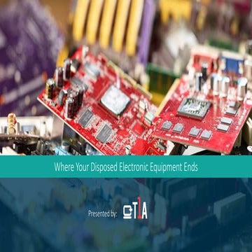 Where Your Disposed Equipment Ends