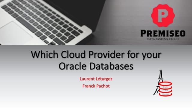 Which cloud provider for your oracle database