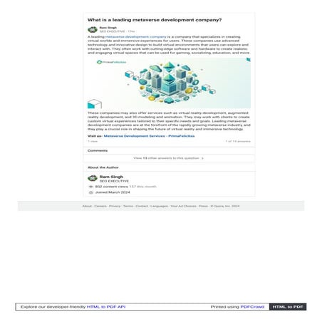 Which company is considered a leader in metaverse development.pdf
