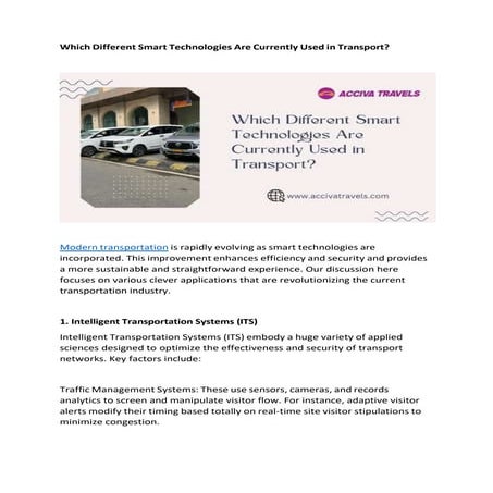 Which Different Smart Technologies Are Currently Used in Transport.docx
