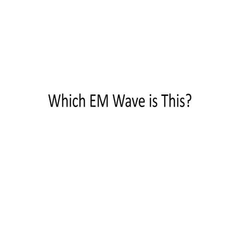 Which EM Wave is This???