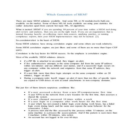 Log correlation SIEM rule examples and correlation engine performance ...