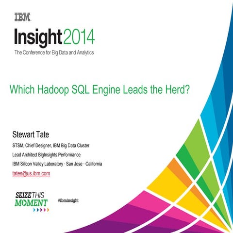 Benchmarking Hadoop - Which hadoop sql engine leads the herd