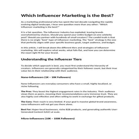Which Influencer Marketing is the Best.docx
