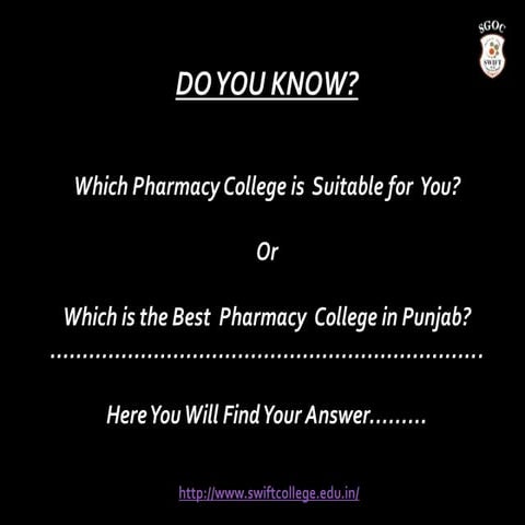 Which is best pharmacy college in punjab