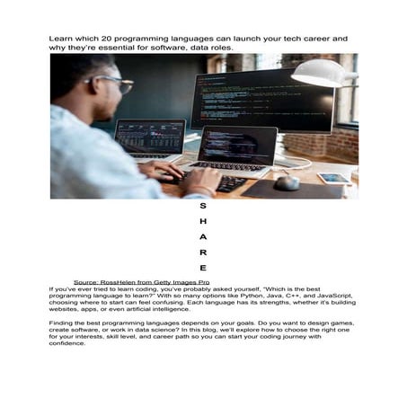Which is the Best Programming Language to Learn in 2026_ Here’s the Complete ...
