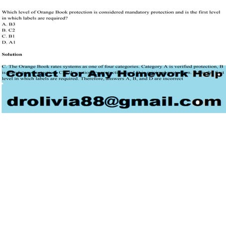 Which level of Orange Book protection is considered mandatory protec.pdf