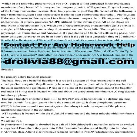 Which of the following protons would you NOT expect to find embedded .pdf