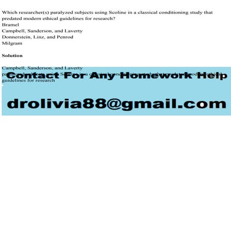 Which researcher(s) paralyzed subjects using Scoline in a classical .pdf