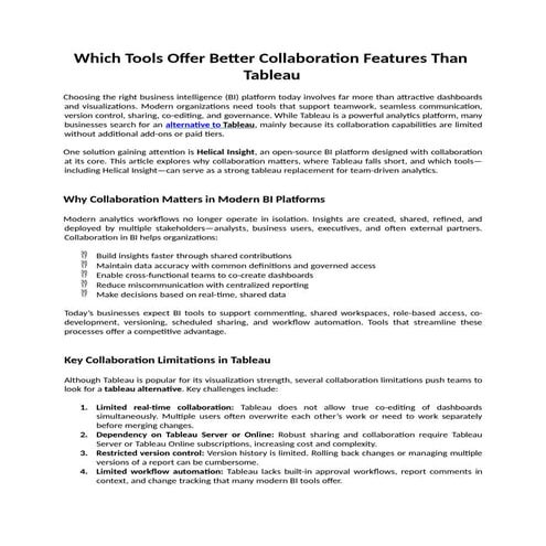 Which Tools Offer Better Collaboration Features Than Tableau.pptx
