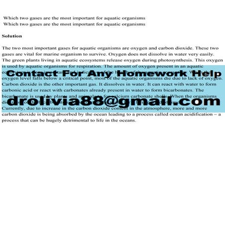 Which two gases are the most important for aquatic organisms Wh.pdf