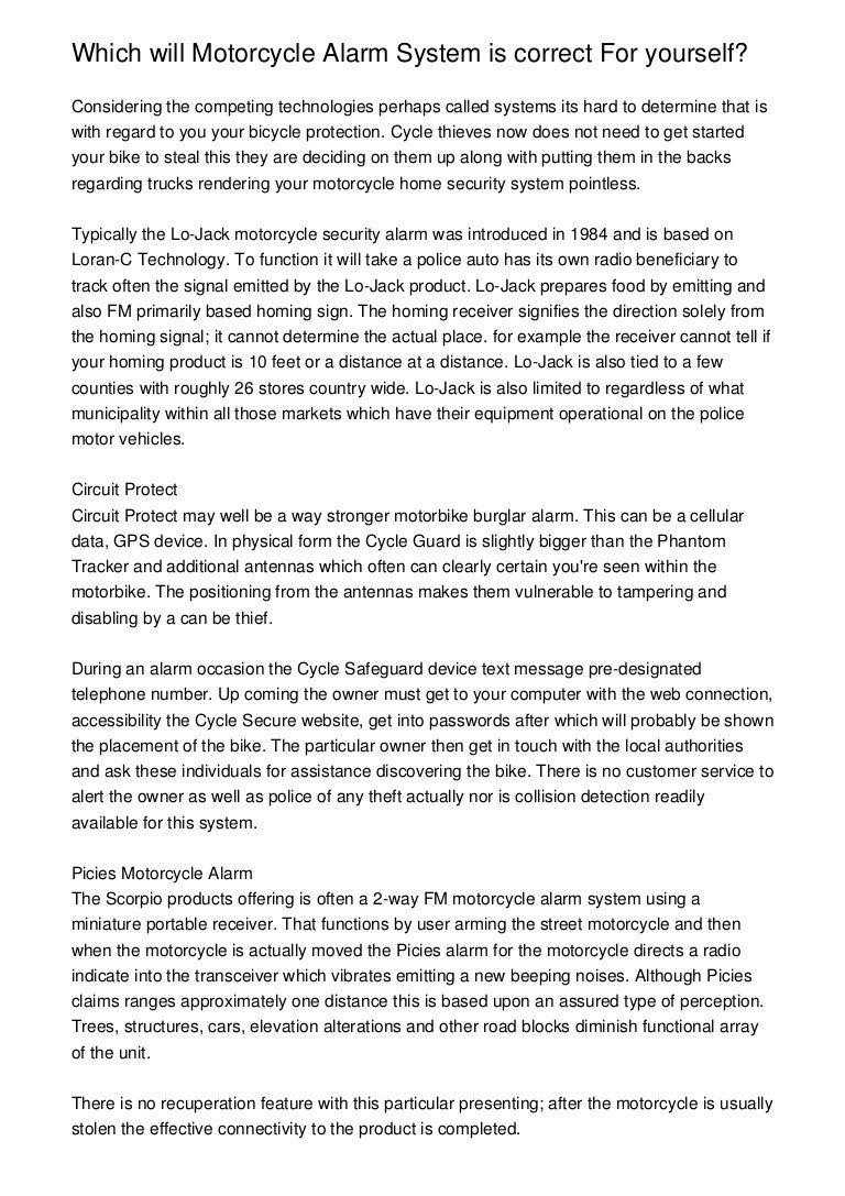 thief guard motorcycle alarm system