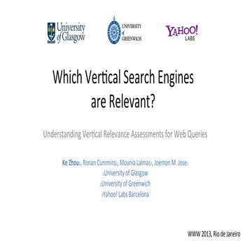 Which Vertical Search Engines are Relevant? Understanding Vertical Relevance ...