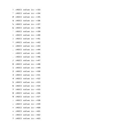 While using ASCi values