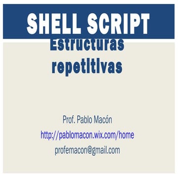 Ejercicios resuelto de shell script | PDF