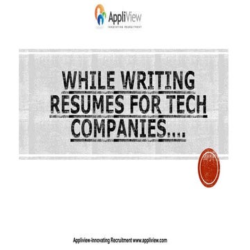 While writing resume