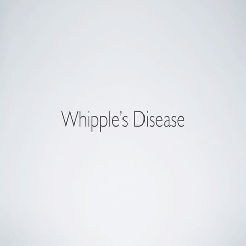 Whipple病