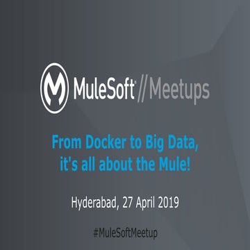 WHISHWORKS-MuleSoft Hyderabad Meetup -April 2019