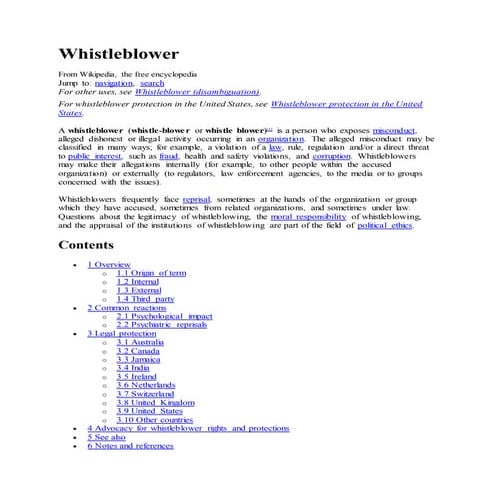 Whistleblower