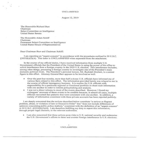 Whistleblower complaint | PDF