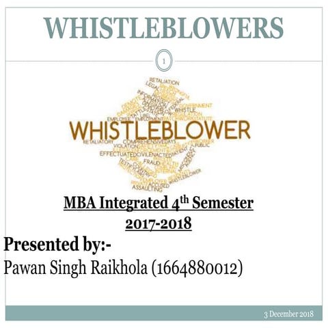 Whistleblowers