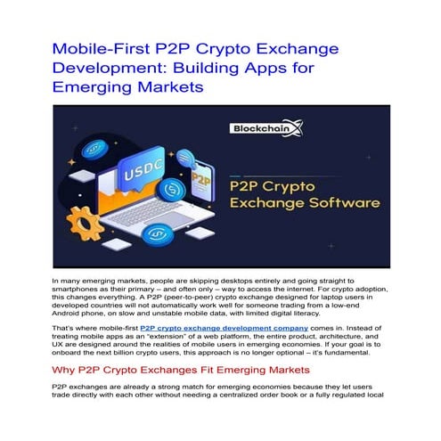 White-Label P2P Crypto Exchange Development vs Custom Build_ Which Is ...