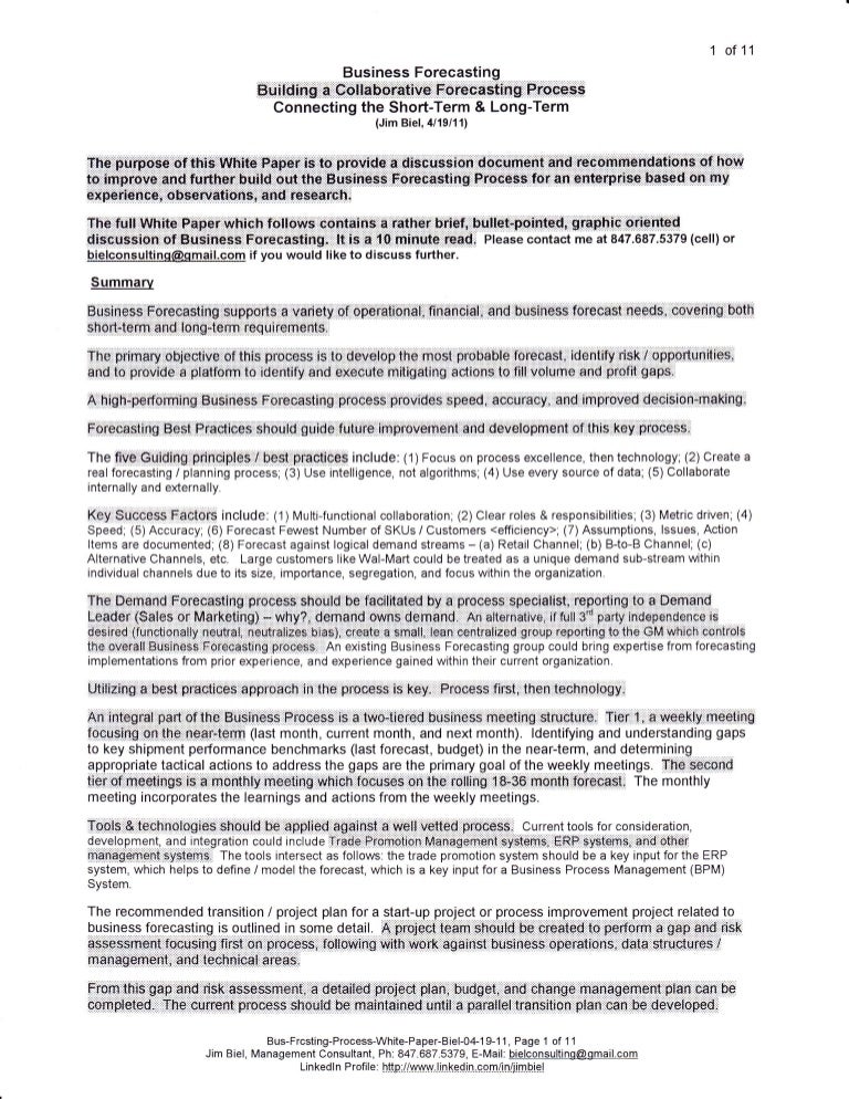 Essay about the importance of sales forecasting image