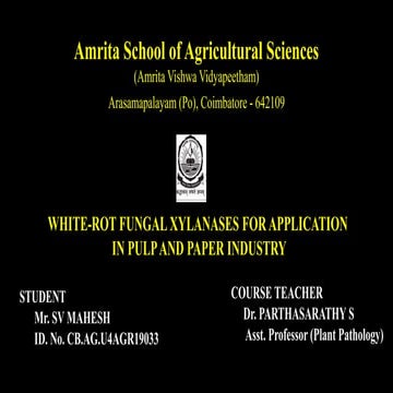 White rot fungal xylanases for application