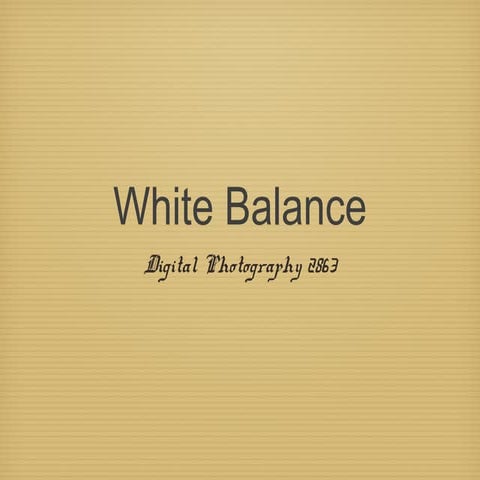 White balance