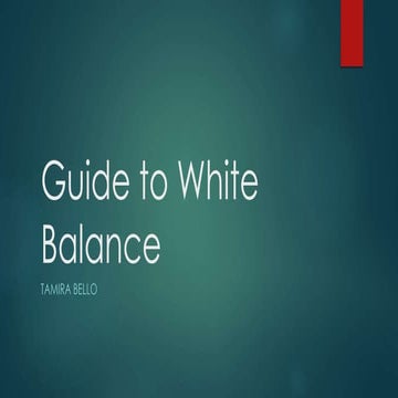White balance